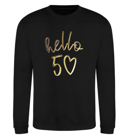 Свитшот Hello 50 Черный фото