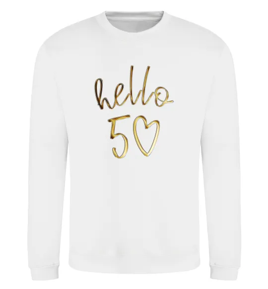 Свитшот Hello 50 Белый фото