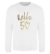Свитшот Hello 50 Белый фото