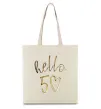 Еко-сумка Hello 50 Бежевий фото