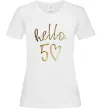 Женская футболка Hello 50 Белый фото