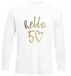 Лонгслив Hello 50 Белый фото