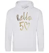 Мужская толстовка (худи) Hello 50 Серый меланж фото