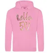 Женская толстовка (худи) Hello 50 Розовый фото