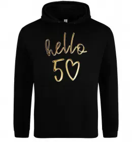 Женская толстовка (худи) Hello 50 Черный фото