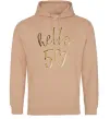 Жіноча толстовка (худі) Hello 50 Пісочний фото