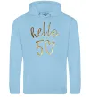 Женская толстовка (худи) Hello 50 Голубой фото