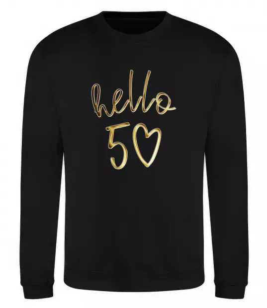 Свитшот Hello 50 Черный фото