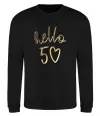 Свитшот Hello 50 Черный фото