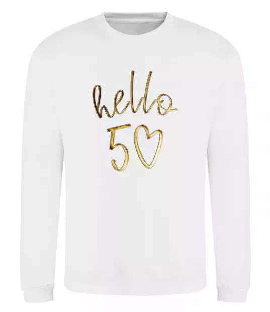 Свитшот Hello 50 Белый фото