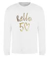 Свитшот Hello 50 Белый фото
