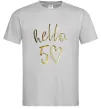 Мужская футболка Hello 50 Серый фото