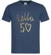 Мужская футболка Hello 50 Темно-синий фото