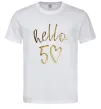 Мужская футболка Hello 50 Белый фото