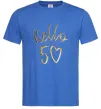 Мужская футболка Hello 50 Ярко-синий фото