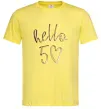 Мужская футболка Hello 50 Лимонный фото