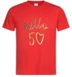Мужская футболка Hello 50 Красный фото