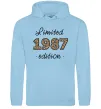 Мужская толстовка (худи) Limited edition 1987 leopard Голубой фото