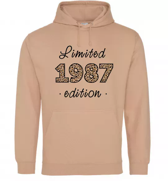 Женская толстовка (худи) Limited edition 1987 leopard Песочный фото