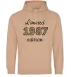Женская толстовка (худи) Limited edition 1987 leopard Песочный фото