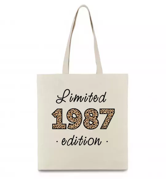 Еко-сумка Limited edition 1987 leopard Бежевий фото