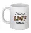 Чашка керамическая Limited edition 1987 leopard Белый фото