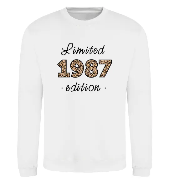 Свитшот Limited edition 1987 leopard Белый фото