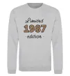 Свитшот Limited edition 1987 leopard Серый меланж фото