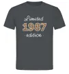 Мужская футболка Limited edition 1987 leopard Графит фото