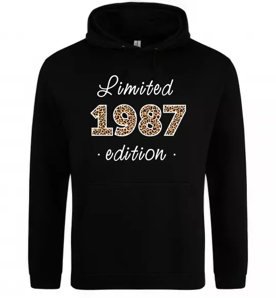 Женская толстовка (худи) Limited edition 1987 leopard Черный фото