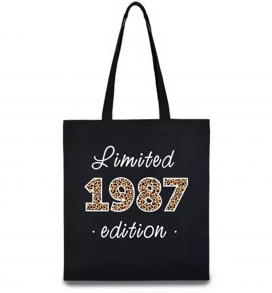 Еко-сумка Limited edition 1987 leopard Чорний фото
