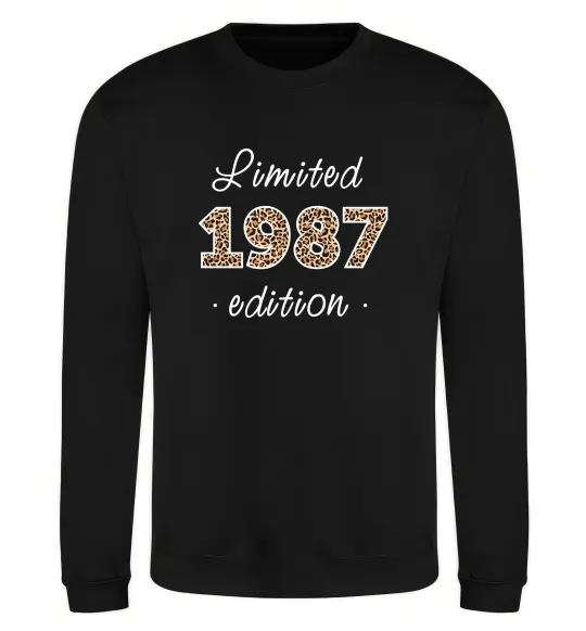 Свитшот Limited edition 1987 leopard Черный фото
