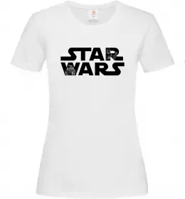 Жіноча футболка Star Wars C3RO та R2D2 Білий фото