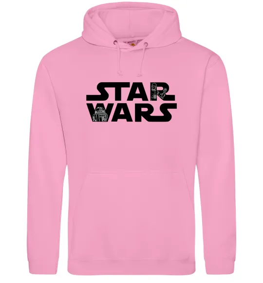 Жіноча толстовка (худі) Star Wars C3RO та R2D2 Рожевий фото