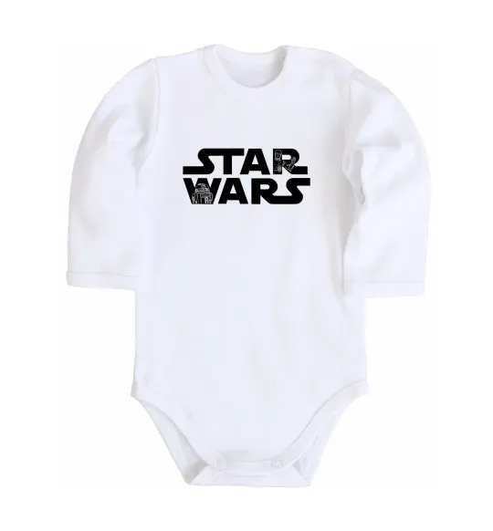 Дитячий бодік Star Wars C3RO та R2D2 Білий фото