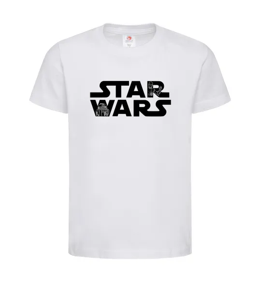 Детская футболка Star Wars C3RO та R2D2 Белый фото