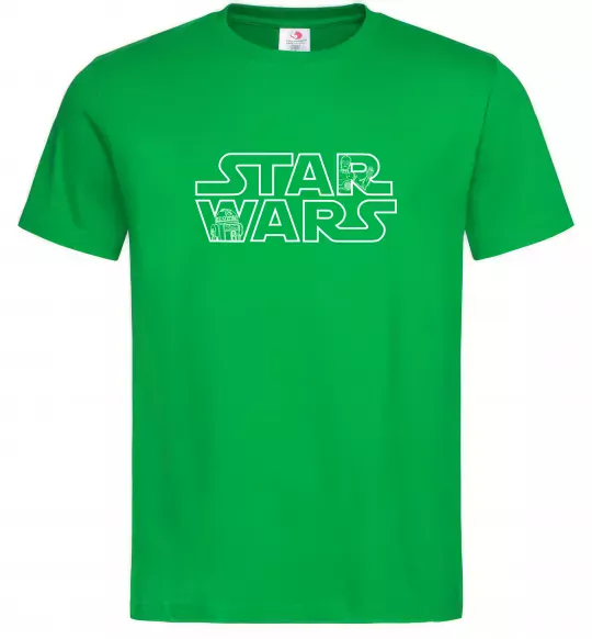 Чоловіча футболка Star Wars C3RO та R2D2 Зелений фото