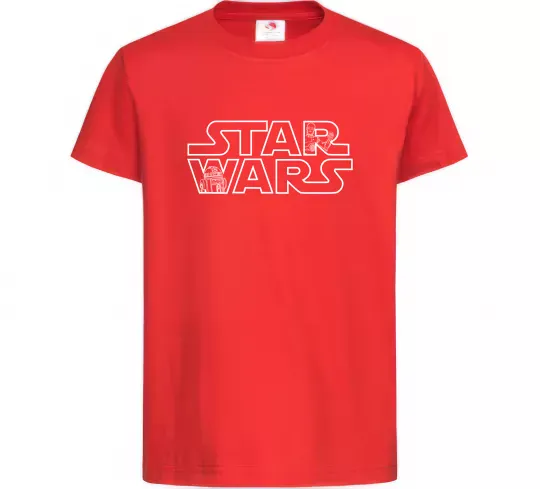 Дитяча футболка Star Wars C3RO та R2D2 Червоний фото