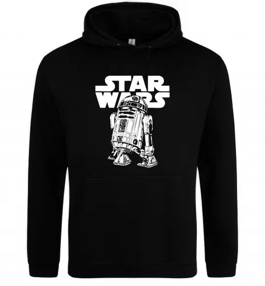Чоловіча толстовка (худі) R2D2 Star Wars Чорний фото