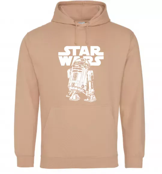 Женская толстовка (худи) R2D2 Star Wars Песочный фото