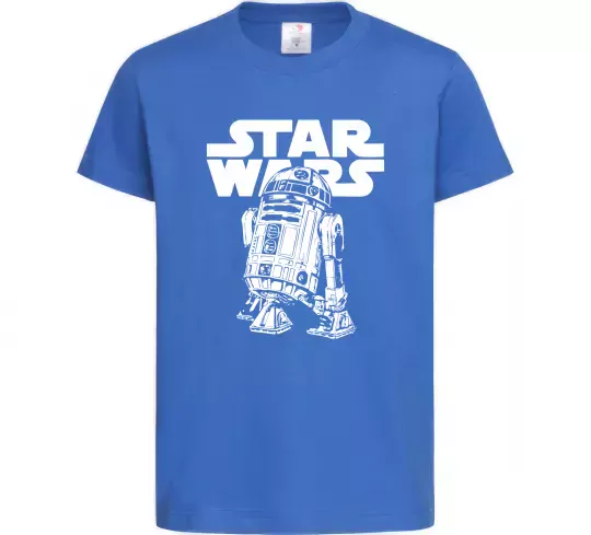 Дитяча футболка R2D2 Star Wars Яскраво-синій фото