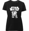 Жіноча преміум футболка R2D2 Star Wars Чорний Жіноча преміум футболка R2D2 Star Wars Чорний фото