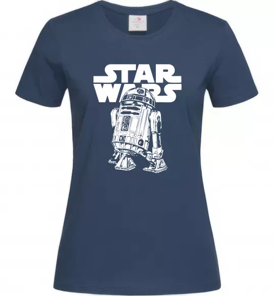 Жіноча футболка R2D2 Star Wars Темно-синій фото