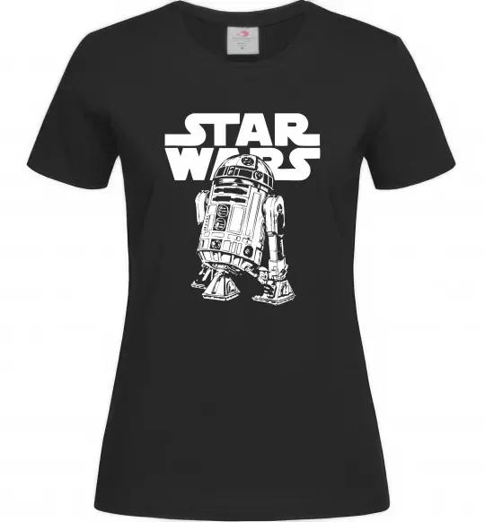 Жіноча футболка R2D2 Star Wars Чорний фото