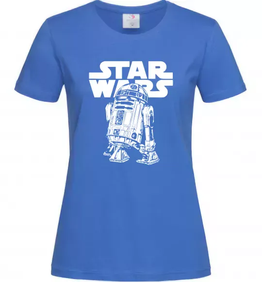 Жіноча футболка R2D2 Star Wars Яскраво-синій фото