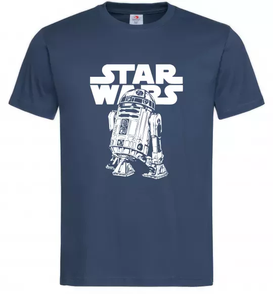 Чоловіча футболка R2D2 Star Wars Темно-синій фото