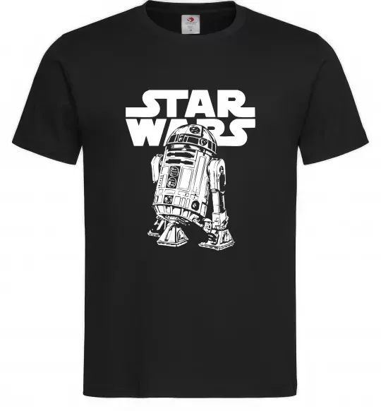 Чоловіча футболка R2D2 Star Wars Чорний фото