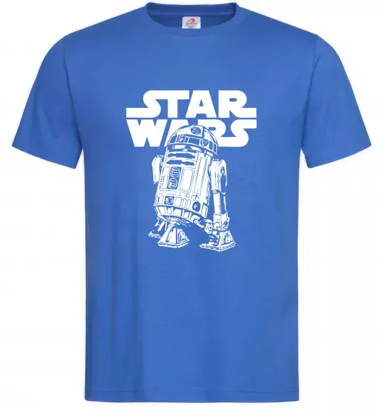 Чоловіча футболка R2D2 Star Wars Яскраво-синій фото