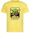 Мужская футболка Baby Yoda Grogu Лимонный фото