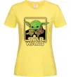 Женская футболка Baby Yoda Grogu Лимонный фото